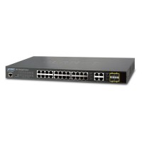 PLANET WGSW-28040 28-Port 10/100/1000Mbps with 4 Shared SFP Managed Switch